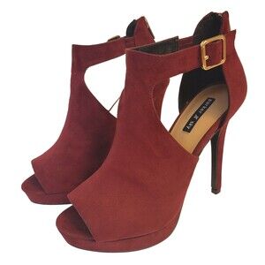 Parker & Sky Purple Open Toes Platform High-Heels Size 7 Women Shoes